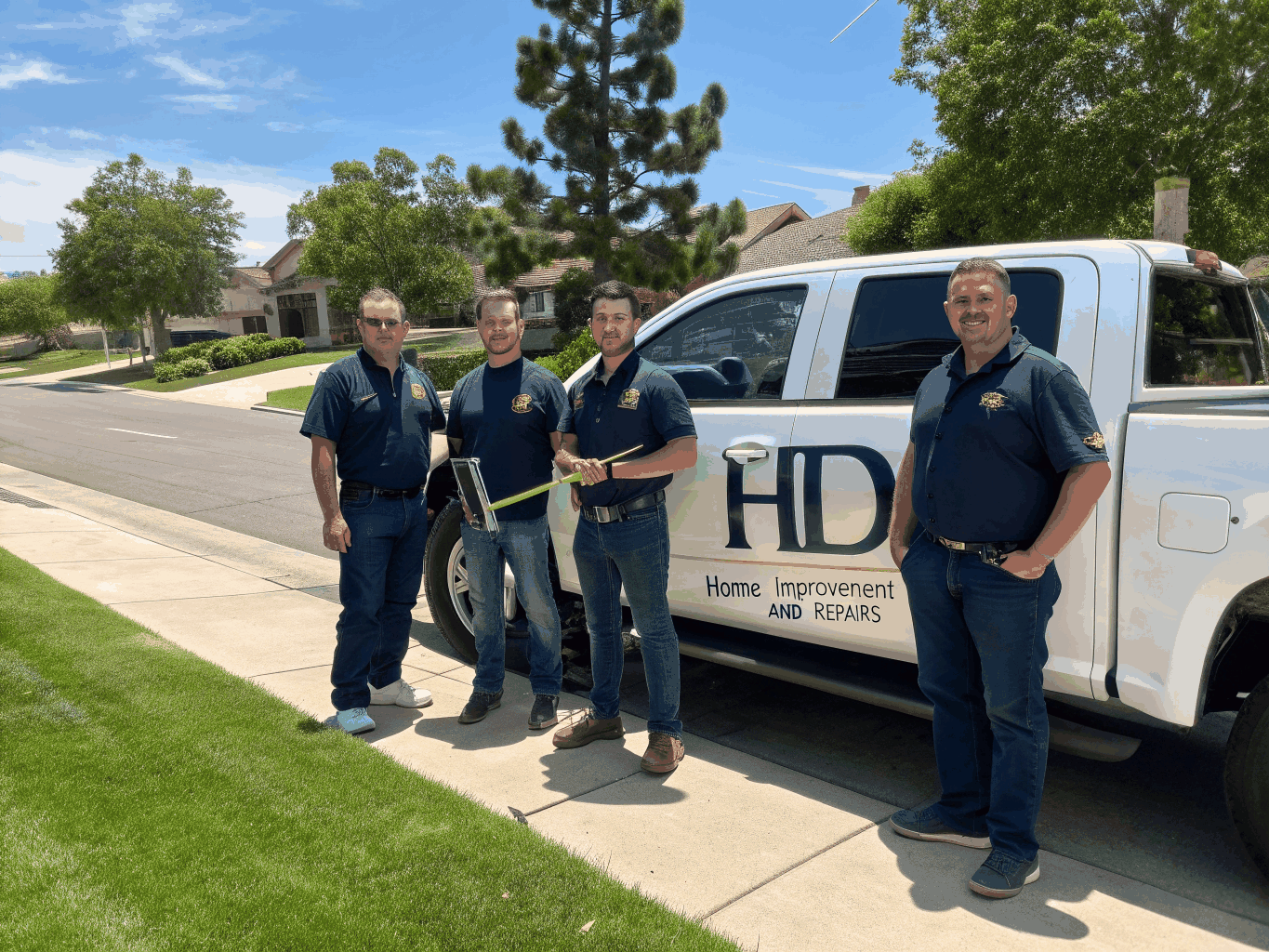 Professional handyman team performing residential maintenance in Nashville